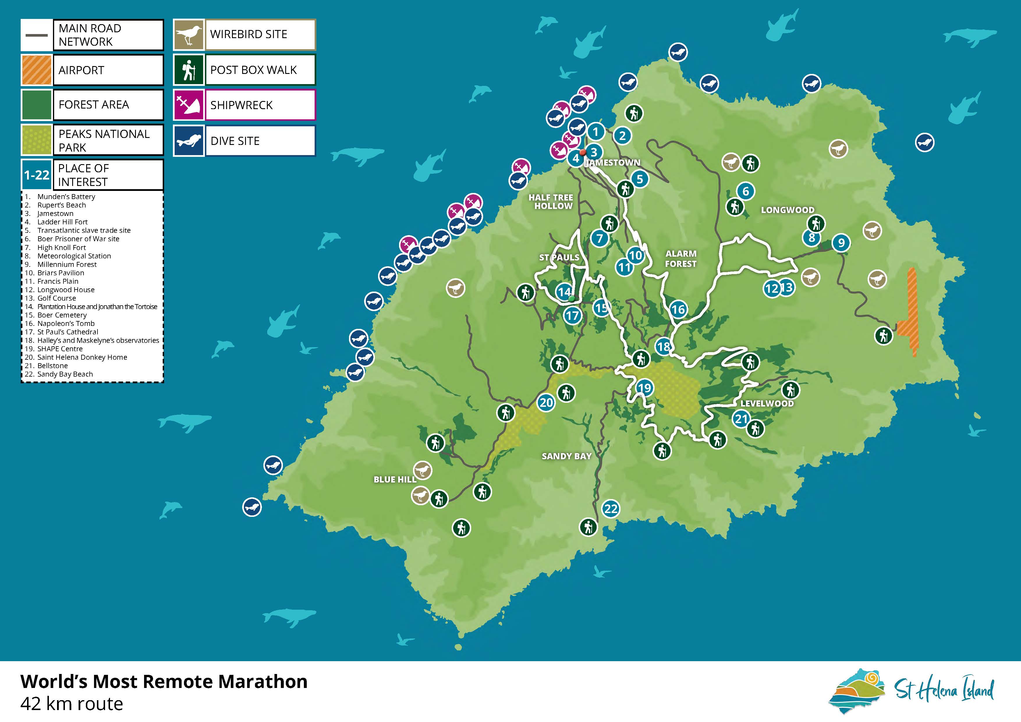 42km Marathon Route Map